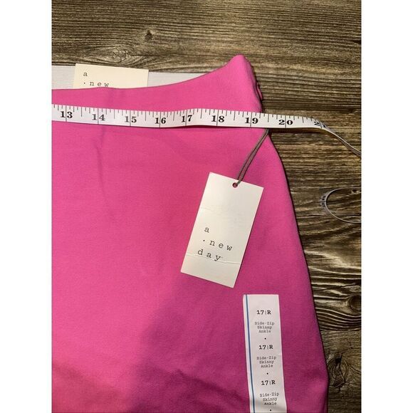 Women s High-Rise Slim Fit Ankle Pants - a New Day Pink. Size 17. NWT. Z - Picture 8 of 10